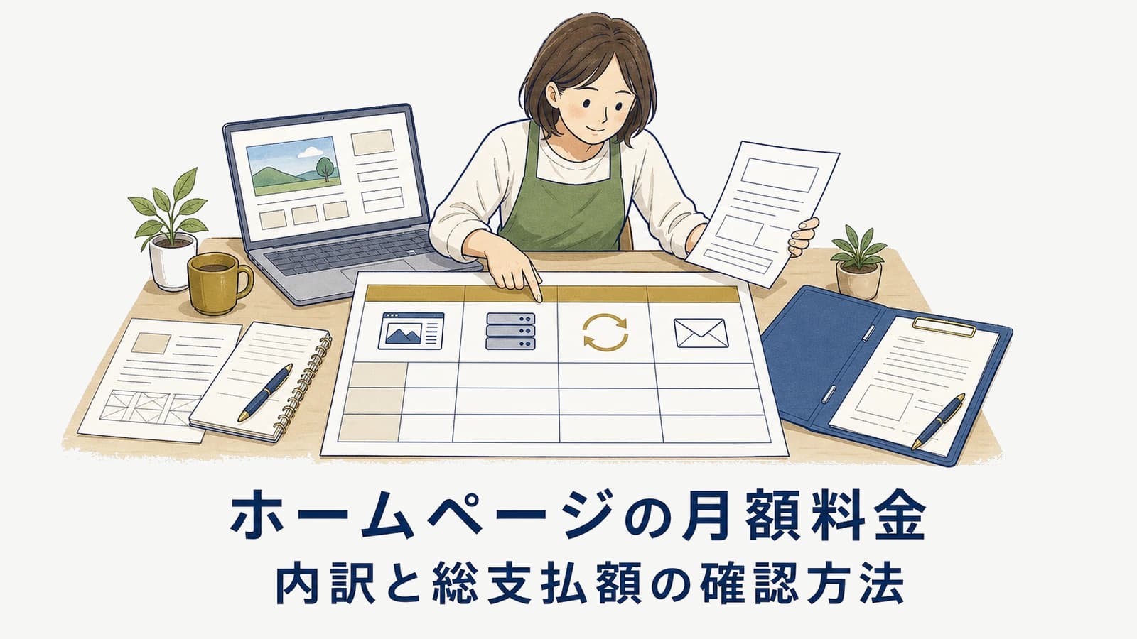 ホームページの月額料金｜内訳と総支払額の確認方法【2026年版】