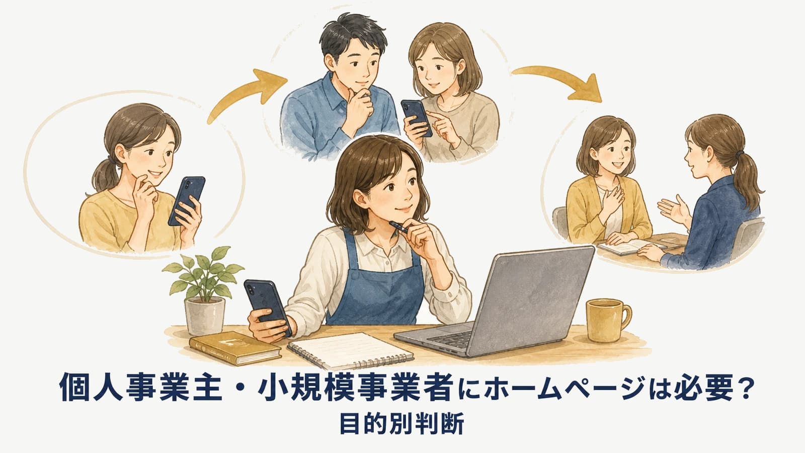 個人事業主・小規模事業者にホームページは必要？目的別判断